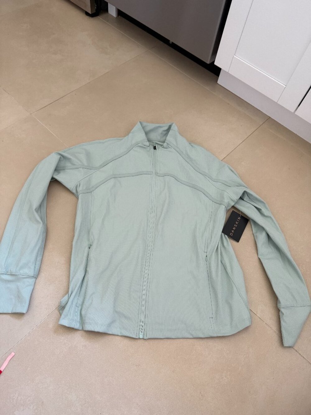 Danskin Rib Yoga Jacket Size XL NWT